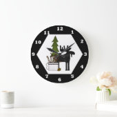 キャビンMOOSEミックスマッチウォールクロック ラージ壁時計 (ホーム)