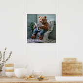 キャビ素朴ンのビブ笑わされるス：ベアバスルーム ポスター (キッチン)