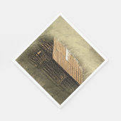 キャビ素朴ンヴィンテージ風化葉書 スタンダードランチョンナプキン (角)