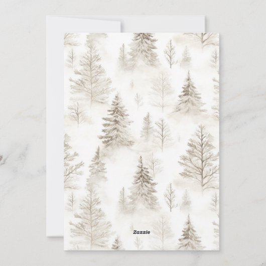 キャビ素朴ン結婚したと写真メリーコラージホリデー シーズンカード (裏面)