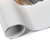 キャビ素朴ン雪の冬 ラッピングペーパー (ロールコーナー)