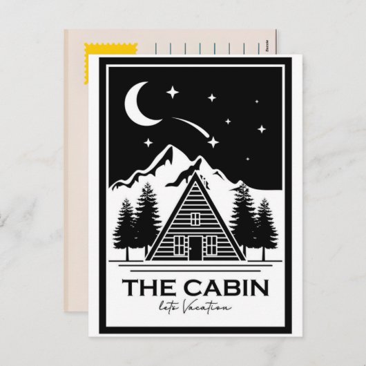 キャビ素朴ン | 自然愛好家のための風光明媚なリトリーツ シーズンポストカード (正面/裏面)