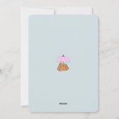 キャピおもしろいバラカップル青パン誕生日カード シーズンカード (裏面)