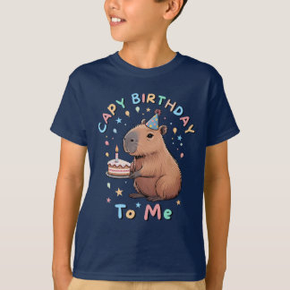 キャピおもしろいバラケイピー誕生日トゥーミーパーティー Tシャツ