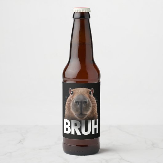 キャピおもしろいバラブラ ビールラベル (正面)