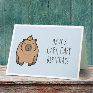 キャピおもしろいバラプン誕生日カード カード