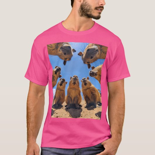 キャピおもしろいバラ Tシャツ (正面)