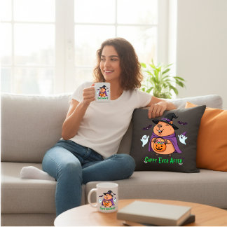 キャピおもしろいバ不気味ラホットココアハロウィーン コーヒーマグカップ