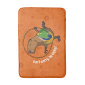 キャピおもしろいーバラ心配しないでキャピー漫画 バスマット (正面縦)