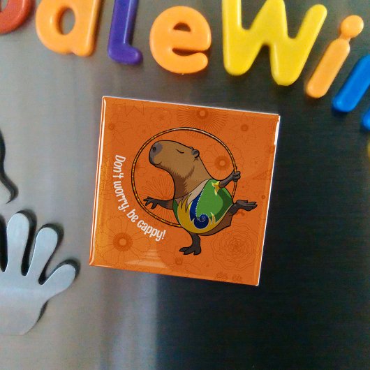 キャピおもしろいーバラ心配しないでキャピー漫画 マグネット