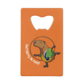 キャピおもしろいーバラ心配するな!フープ漫画 クレジットカード栓抜き (正面)