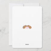 キャピキスをするバラカップル誕生日カード シーズンカード (裏面)