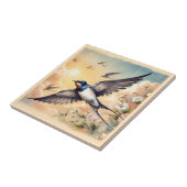 キャピストラーノバーンスワローズインゴールデンサンセット タイル (側面)