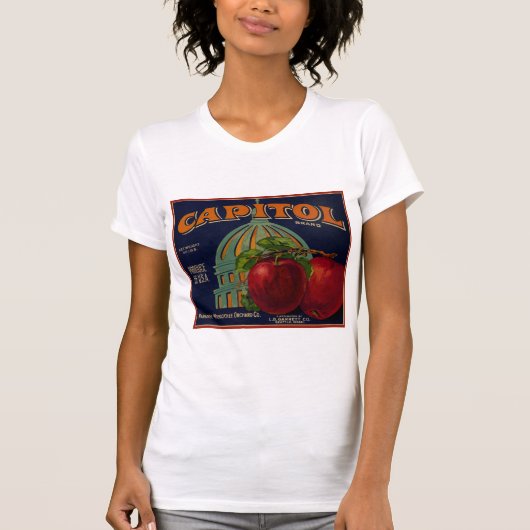 キャピタルアップルラベルサクラメント Tシャツ (正面)