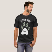 キャピタルポーの犬のお金 Tシャツ (正面フル)