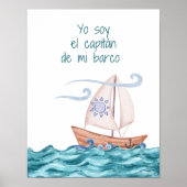 キャピタンデバルコキャプテン男の赤ちゃん子供部屋ウォールアート ポスター (正面)