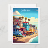 キャピトラビーチカリフォルニアUSAヴィンテージ旅行 ポストカード (正面/裏面)