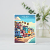 キャピトラビーチカリフォルニアUSAヴィンテージ旅行 ポストカード (スタンド正面)