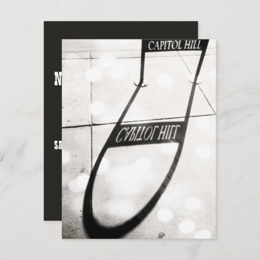 キャピトルヒルのシャドー看板の招待状 招待状 (正面/裏面)
