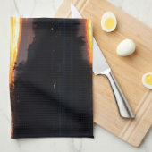 キャピトルヒルの夕日。 キッチンタオル (四つ折り)