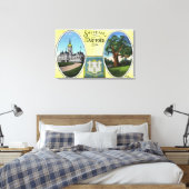 キャピトルビルとオークツリーのビュー キャンバスプリント (インサイチュ (寝室))