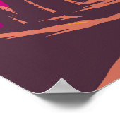 キャピトルリーフナショナルパークイラストレーショントラベルアート ポスター (角)