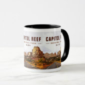 キャピトルリーフナショナルパークカテドラルバレーループ マグカップ (正面右)