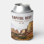 キャピトルリーフナショナルパークカテドラルバレーループ 缶クーラー (缶正面)