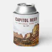 キャピトルリーフナショナルパークカテドラルバレーループ 缶クーラー (缶裏面)