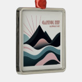 キャピトルリーフナショナルパークカラーヒルズ メタルオーナメント (右)