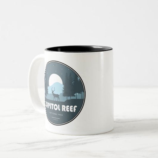 キャピトルリーフナショナルパークディアー ツートーンマグカップ (正面左)