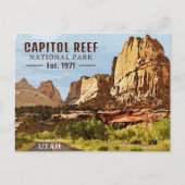 キャピトルリーフナショナルパークユタデザートウォーター色 ポストカード (正面)