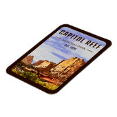 キャピトルリーフナショナルパークユタデザートウォーター色 マグネット (左側)