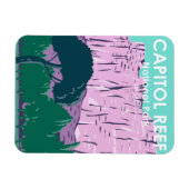 キャピトルリーフナショナルパークユタヴィンテージ マグネット (横)