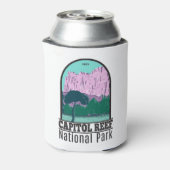 キャピトルリーフナショナルパークユタヴィンテージ 缶クーラー (缶裏面)