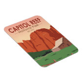 キャピトルリーフナショナルパークランチヴィンテージ マグネット (右側)