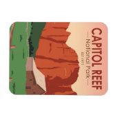 キャピトルリーフナショナルパークランチヴィンテージ マグネット (横)