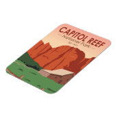 キャピトルリーフナショナルパークランチヴィンテージ マグネット (左側)