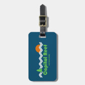 キャピトルリーフナショナルパークレトロ ラゲッジタグ (正面縦)