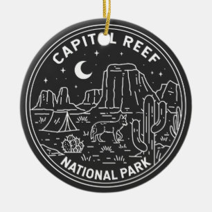 キャピトルリーフ国立公園モノリン セラミックオーナメント