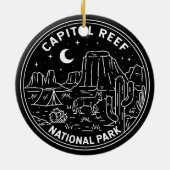 キャピトルリーフ国立公園モノリン セラミックオーナメント (裏面)