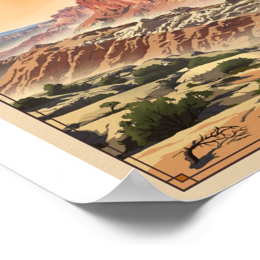 キャピトルリーフ国立公園リソのアートワークのポスター ポスター (角)