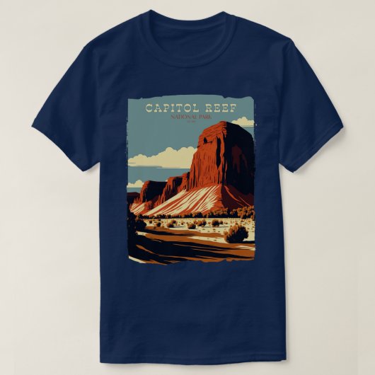 キャピトルリーフ国立公園 Tシャツ (デザイン正面)
