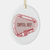 キャピトルリーフ登山カラビナー セラミックオーナメント (右)