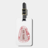 キャピトルリーフ登山カラビナー ラゲッジタグ (正面縦)