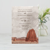 キャピトルリーフNPユタカテドラルバレーウォータカラー 招待状 (スタンド正面)