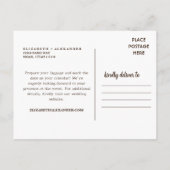 キャピトルリーフNPユタデザートウォーター結婚カラー ポストカード (裏面)