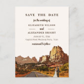 キャピトルリーフNPユタデザートウォーター結婚カラー ポストカード (正面)