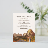 キャピトルリーフNPユタデザートウォーター結婚カラー ポストカード (スタンド正面)