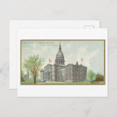 キャピトル建物インLansing,ミシガン州,ヴィンテージ ポストカード (正面/裏面)